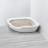 IMAC FRED туалет-лоток для кошек угловой, 51х51х15,5 см, светло-серый