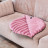 Mr.Kranch лежанка для собак Листочек, большая двусторонняя, 120х73х6 см, розовая