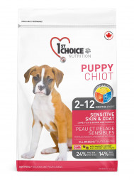 Бридер 1st Choice Puppy Sensitive Skin &amp; Coat сухой корм для щенков с чувствительной кожей и для шерсти с ягненком, рыбой и рисом - 20 кг