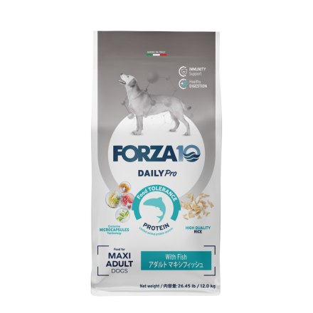 Forza10 DAILYPro Dog Adult Maxi сухой монобелковый корм для взрослых собак крупных пород c рыбой - 12 кг