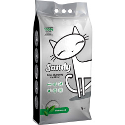 Sandy Unscented комкующийся бентонитовый наполнитель без ароматизатора - 5 кг