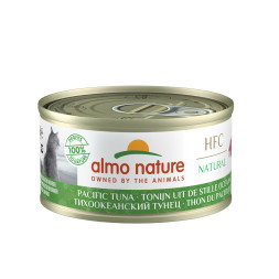 Almo Nature HFC Natural Pacific Tuna консервированный корм для взрослых кошек с цельными кусочками тунца, в бульоне - 70 г х 24 шт