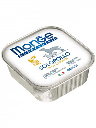 Monge Dog Monoprotein Solo влажный корм для взрослых собак c курицей в ламистере 150 г (24 шт в уп)