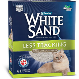 White Sand Less Tracking комкующийся наполнитель с крупными гранулами - 5,1 кг (6 л)