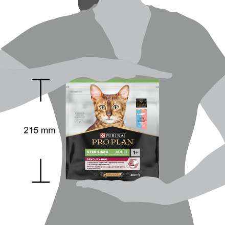 Pro Plan Cat Adult Sterilised сухой корм для стерилизованных кошек с треской и форелью - 400 г