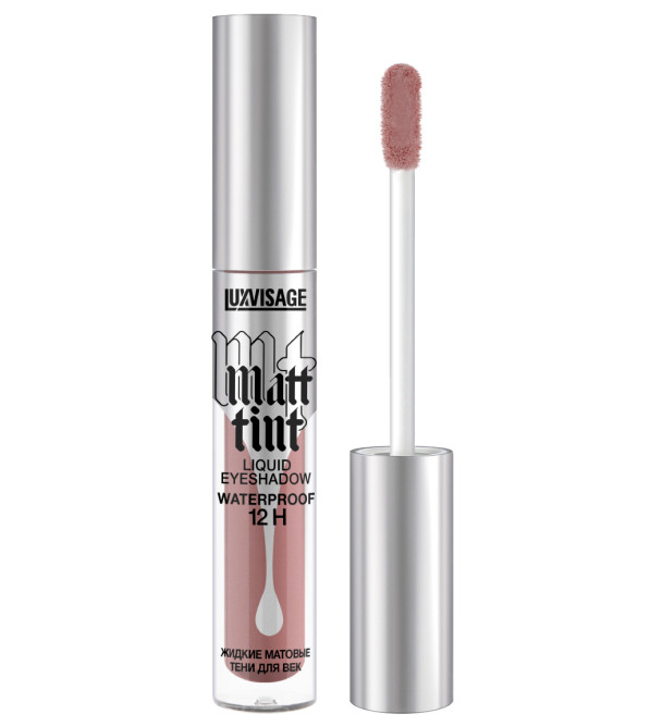 LUXVISAGE жидкие матовые тени для век Matt Tint Waterproof 12H, тон 106 Dusty Mauve