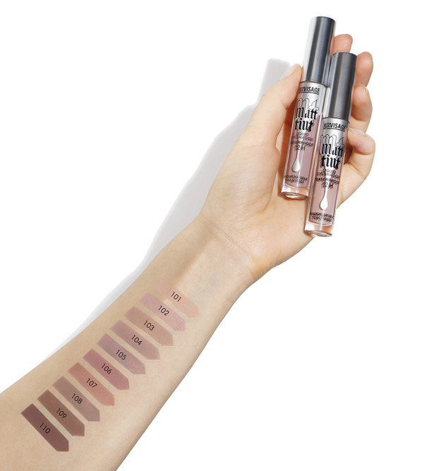 LUXVISAGE жидкие матовые тени для век Matt Tint Waterproof 12H, тон 106 Dusty Mauve