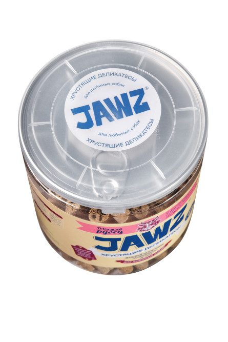 JAWZ Хрустящие Деликатесы лакомство для собак, говяжий рубец - 350 г