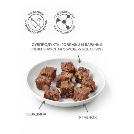 FINT влажный корм для взрослых собак и щенков всех пород с говядиной и ягненком, в ламистерах - 300 г х 10 шт