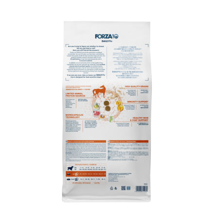 Forza10 DAILYPro Dog Adult Medium сухой монобелковый корм для взрослых собак средних пород с кониной и горохом - 12 кг