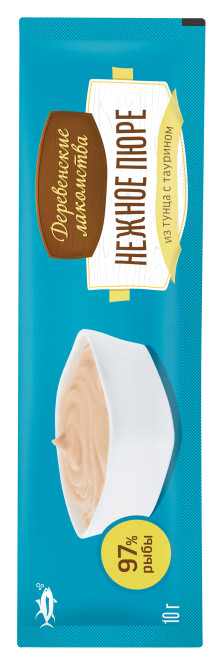 Деревенские лакомства для кошек Нежное пюре из тунца - 40 г