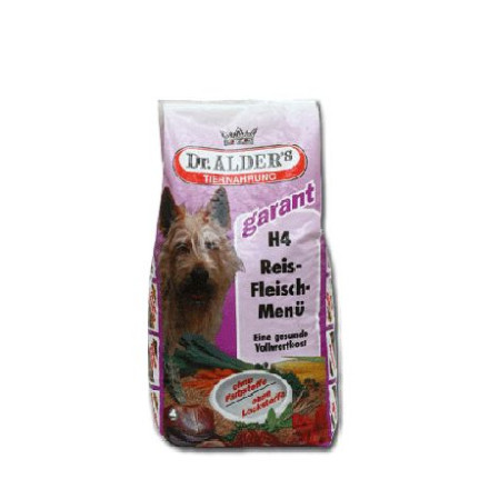 Dr. Alder Н-4 рисо-мясное меню мясо + рис хлопья Для взрослых собак - 5 кг