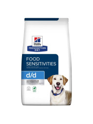 Hills Prescription Diet d/d Food Sensitivities сухой диетический корм для собак для поддержания здоровья кожи и при пищевой аллергии, с уткой и рисом - 12кг