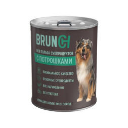 Brunch влажный корм для взрослых собак с потрошками в консервах - 340 г х 12 шт