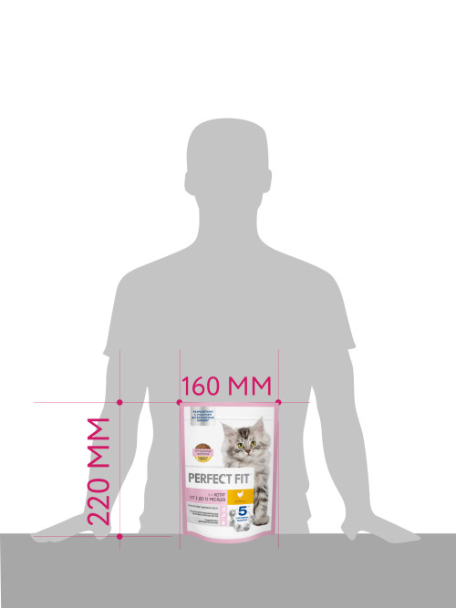 Perfect Fit сухой корм для котят с курицей - 190 г
