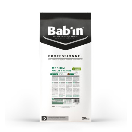 Babin Professionnel Medium Adulte Energie сухой корм для активных взрослых собак средних пород с уткой и свининой - 20 кг