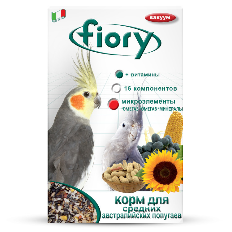 Fiory Parrocchetti Australian корм для средних Австралийских попугаев ...