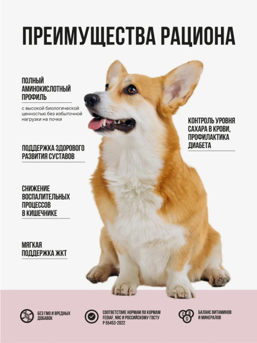 BOWL WOW сухой корм для взрослых собак средних пород с индейкой, рисом и яблоком - 10 кг