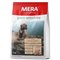 Mera Pure Sensitive Junior Truthahn &amp; Reis сухой корм для щенков с индейкой и рисом - 1 кг