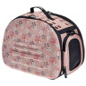 Изображение товара Ibiyaya складная сумка-переноска для кошек весом до 6 кг - бледно-розовая в цветочек