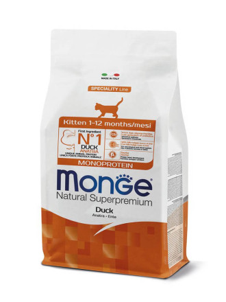 Monge Cat Speciality Line Monoprotein сухой корм для котят и беременных кошек с уткой - 1,5 кг