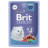 Brit Premium паучи для котят с телятиной и морковью кусочки в желе - 85 г х 14 шт