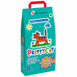 Pretty Cat Premium наполнитель впитывающий для кошачьих туалетов - 4 кг (8 л)