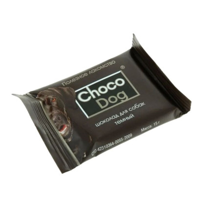 Veda Choco Dog лакомство для собак шоколад темный - 15 г