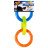NERF игрушка для собак кольца-грейфер, синий оранжевый зеленый - 27 см