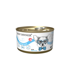 Best Dinner Первый Шаг влажный корм для щенков, беременных и кормящих собак, в консервах - 200 г х 6 шт
