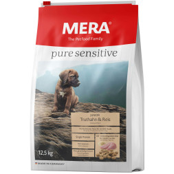 Mera Pure Sensitive Junior Truthahn &amp; Reis сухой корм для щенков с индейкой и рисом - 12.5кг