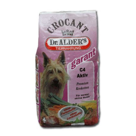 Dr. Alders C4 Activ Crocant Premium для взрослых собак с нормальной активностью с говядиной и рисом - 18 кг
