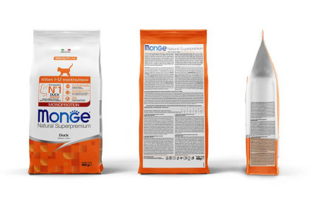 Monge Cat Speciality Line Monoprotein сухой корм для котят и беременных кошек с уткой - 400 г
