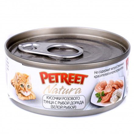 Petreet влажный корм для взрослых кошек с тунцом в дорадо - 70 г