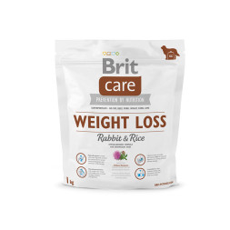 Brit Care Weight Loss сухой корм для собак склонных к полноте с кроликом и рисом - 1 кг