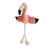 Mr.Kranch игрушка для собак мелких и средних пород Фламинго с канатом и пищалкой, 24х13,5х6 см, персиковый