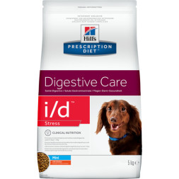 Hills Prescription Diet i/d Stress Mini Digestive Care сухой диетический корм для собак мелких пород для поддержания здоровья ЖКТ и при стрессе с курицей - 5 кг