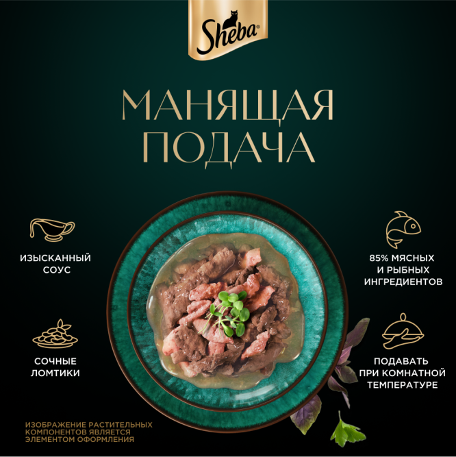 Sheba влажный корм для кошек ломтики с форелью и креветками, в соусе, в паучах - 75 г х 28 шт