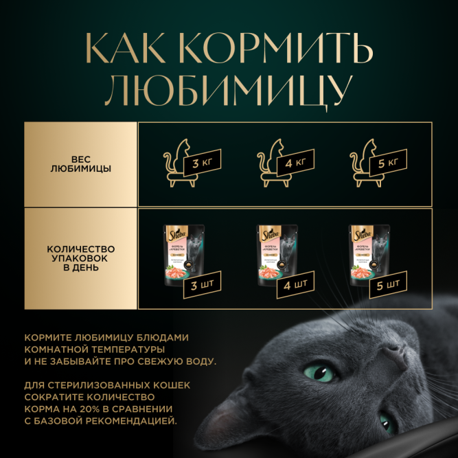 Sheba влажный корм для кошек ломтики с форелью и креветками, в соусе, в паучах - 75 г х 28 шт