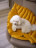 Mr.Kranch лежанка для собак Листочек, средняя двусторонняя, с имитацией кожи, 90х65х5 см, охра