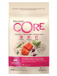 Wellness Core сухой корм для стерилизованных кошек с лососем 4 кг