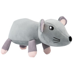 Mr.Kranch игрушка для собак Мышь плюшевая, 20 см, серая