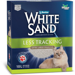 White Sand Less Tracking комкующийся наполнитель с крупными гранулами - 8,5 кг (10 л)