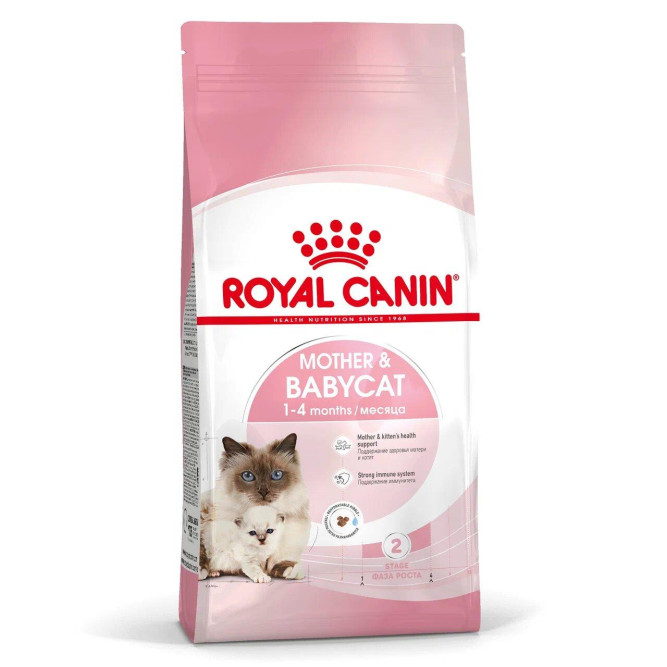 Сухой корм Royal Canin Mother&amp;Babycat для котят в возрасте от 1 до 4 месяцев, а также для кошек в период беременности и лактации - 400 гр