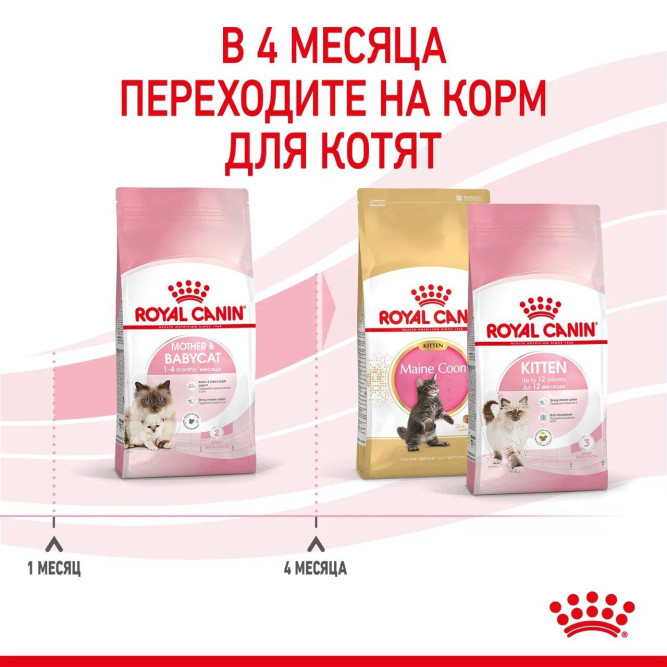 Сухой корм Royal Canin Mother&amp;Babycat для котят в возрасте от 1 до 4 месяцев, а также для кошек в период беременности и лактации - 400 гр