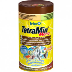 TetraMenu корм для всех видов рыб 4 вида мелких хлопьев 250 мл