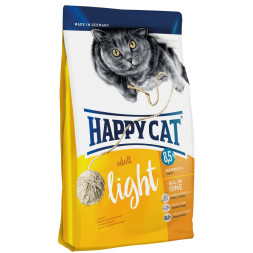 Happy Cat Fit&amp;Well Adult Light сухой корм для взрослых кошек с избыточным весом с домашней птицей и лососем - 4 кг