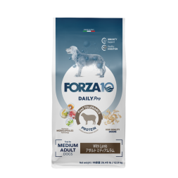 Forza10 DAILYPro Dog Adult Medium сухой монобелковый корм для взрослых собак средних пород с ягненком - 12 кг