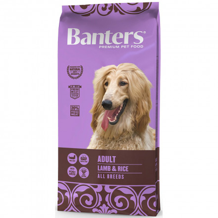 Banters Adult сухой корм для взрослых собак домашнего содержания с ягненком и рисом - 15 кг