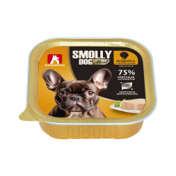 Зоогурман влажный корм для взрослых собак мелких и средних пород, с индейкой и потрошками - 100 г x 15 шт